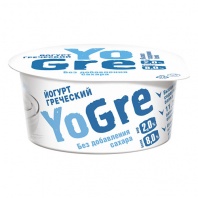 Йогурт "Греческий YoGre" 2% без сахара, 140 г
